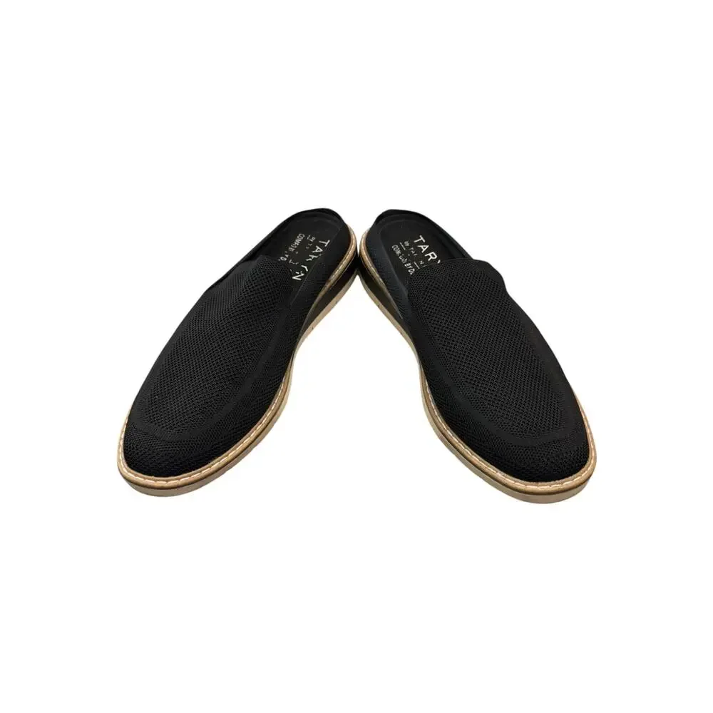 Taryn Rose Knit Slip On Mule Loafers Black Women’s 9.5